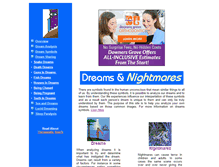 Tablet Screenshot of dreamsnightmares.com